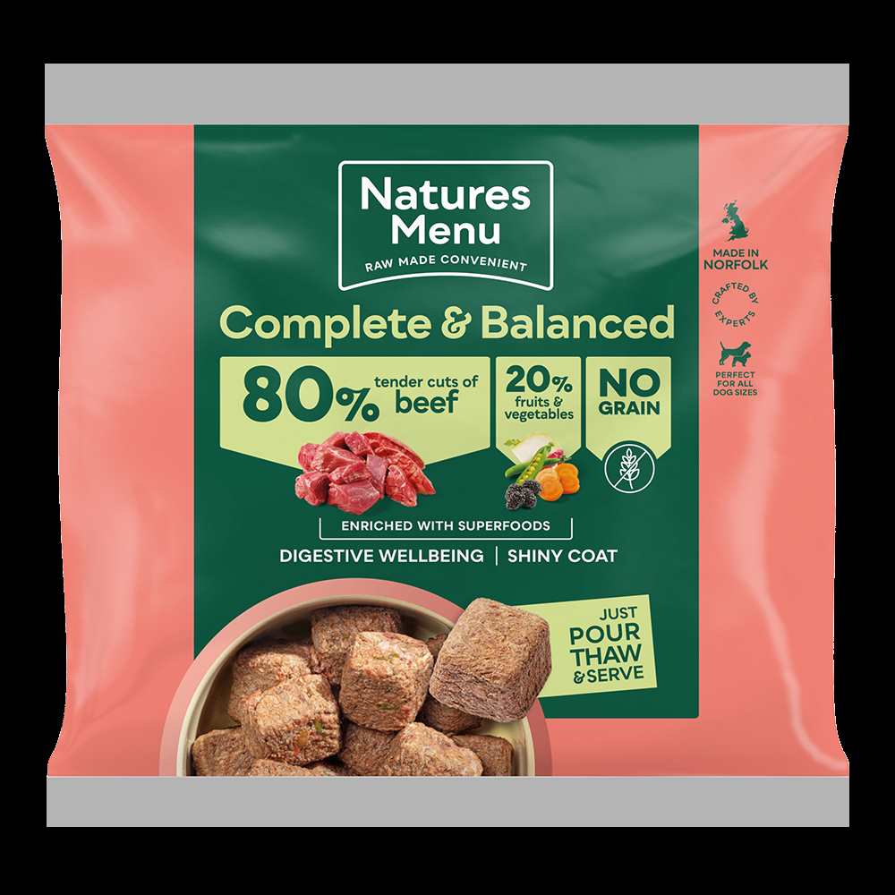 80/20 Tender Cuts of Beef with Superfoods 500g For Adult Dogs