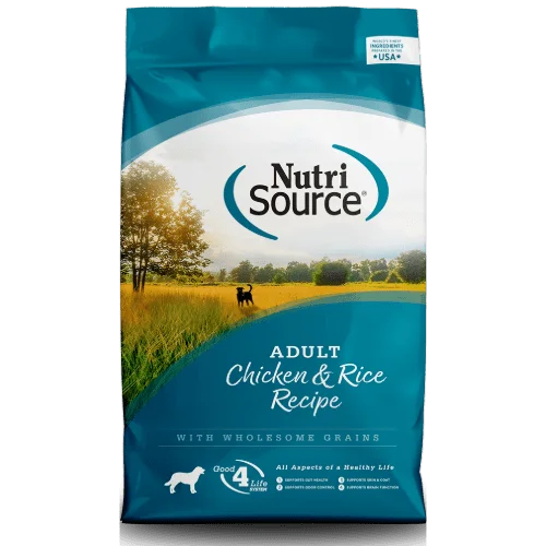 Adult Chicken & Rice Recipe - Dry Dog Food - NutriSource