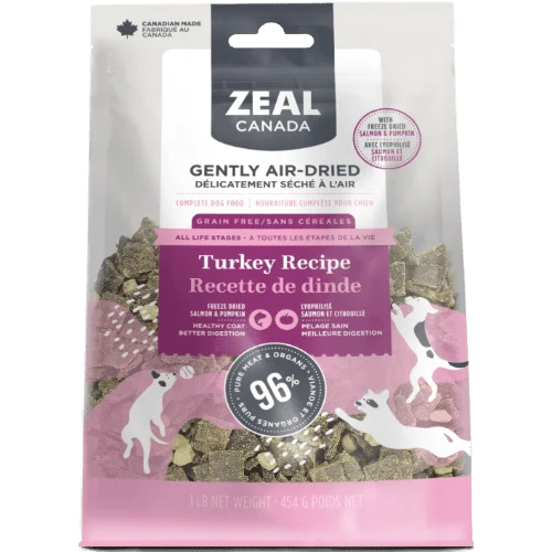 Air-Dried Turkey with Freeze-Dried Salmon & Pumpkin - Air Dried Dog Food -  Zeal