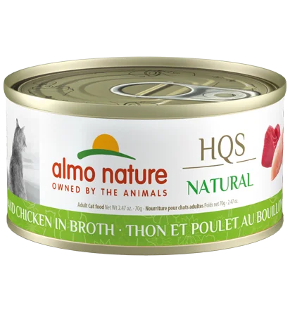 Almo Nature HQS Natural Tuna and Chicken in Broth Cat Food - 2.47 oz