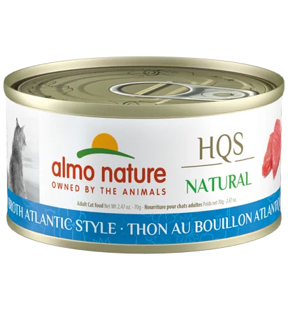 Almo Nature HQS Natural Tuna in Broth Atlantic Style Cat Food- 2.47 oz