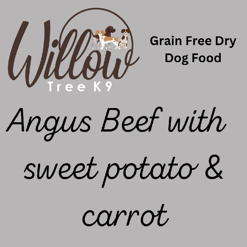 Angus Beef with sweet potato & carrot dog food