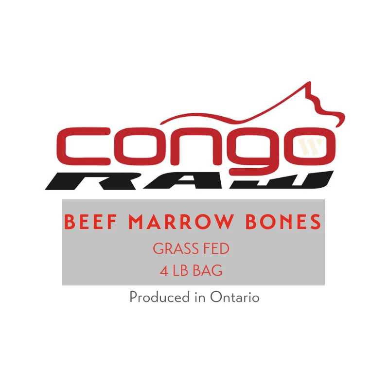 Congo Beef Marrow Bones 4 lb bag