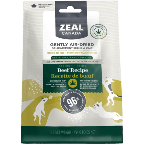 Beef Recipe With Hemp - Air Dried Dog Food - Zeal