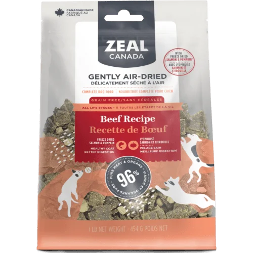 Beef with Freeze-Dried Salmon & Pumpkin - Air Dried Dog Food -  Zeal