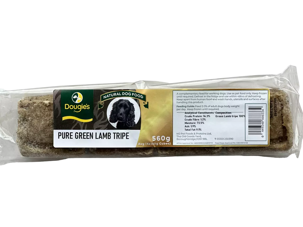 Dougies Lamb Tripe Bone Free 560g