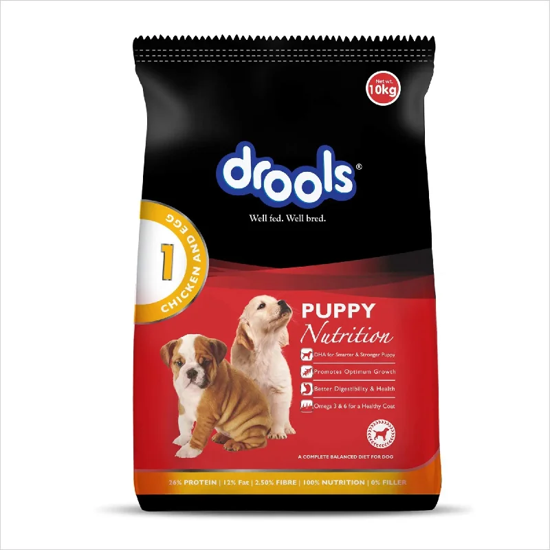 Drools Chicken and Egg Puppy Dog Food, 10kg +1kg free