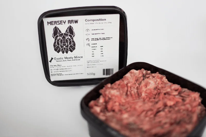 EXOTIC Meaty Mince - Complete Raw Dog Food