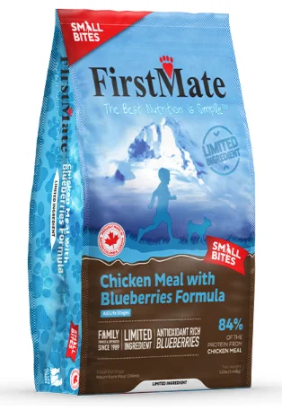 FirstMate Dog LID GF Chicken Blueberries Small Bites 12 lb