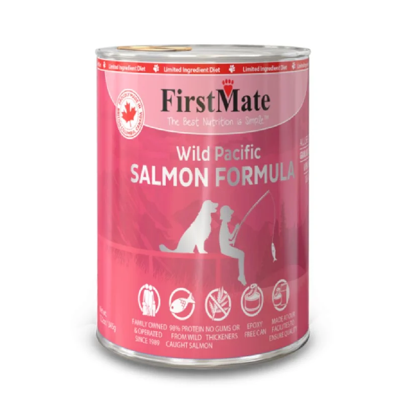 FirstMate's Can Wild Salmon for Dogs or Cats 12 x12.5 oz.