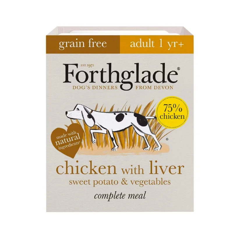 Forthglade Chicken with Liver Sweet Potato and Vegetables Grain Free Complete Adult Food