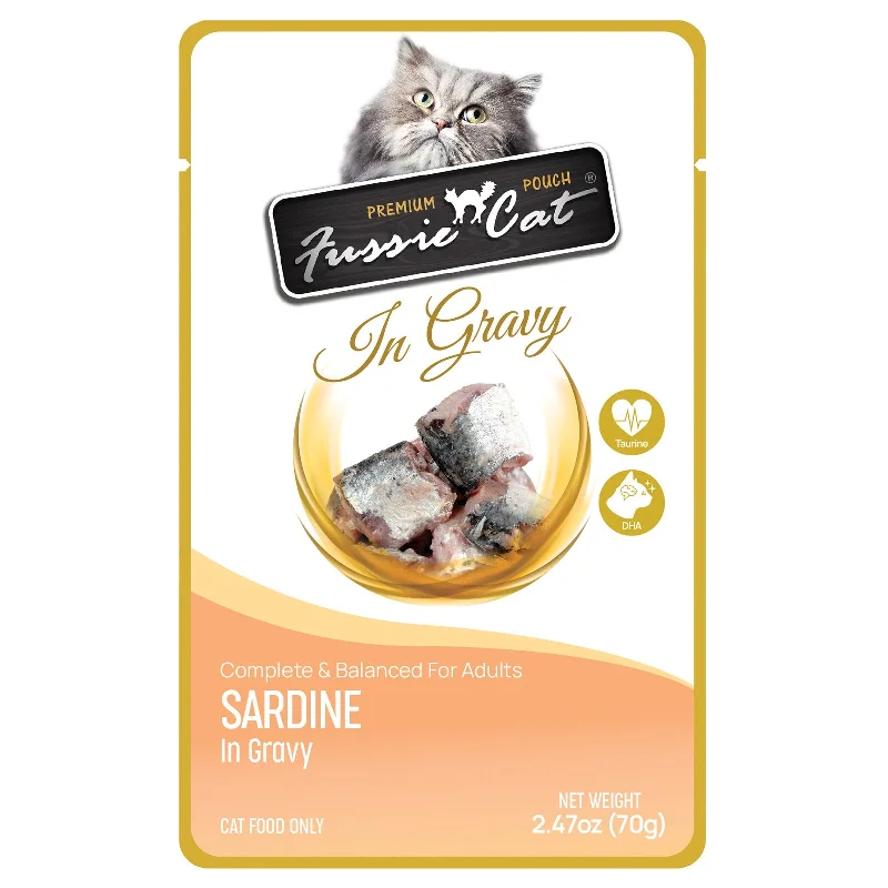 Fussie Cat Premium Pouch Sardine in Gravy Cat Food