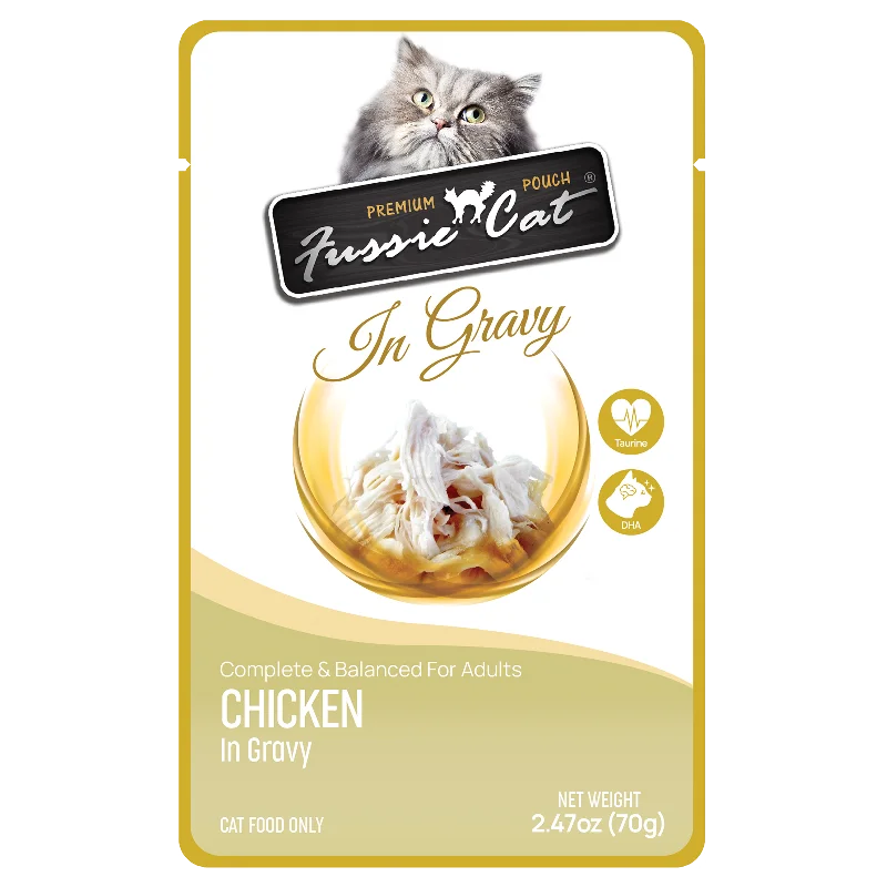 Fussie Cat Premium Pouch Chicken in Gravy Cat Food