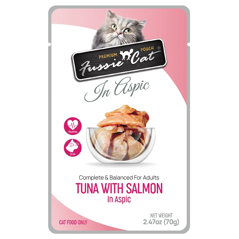 Fussie Cat Premium Pouch Tuna & Salmon in Aspic Cat Food