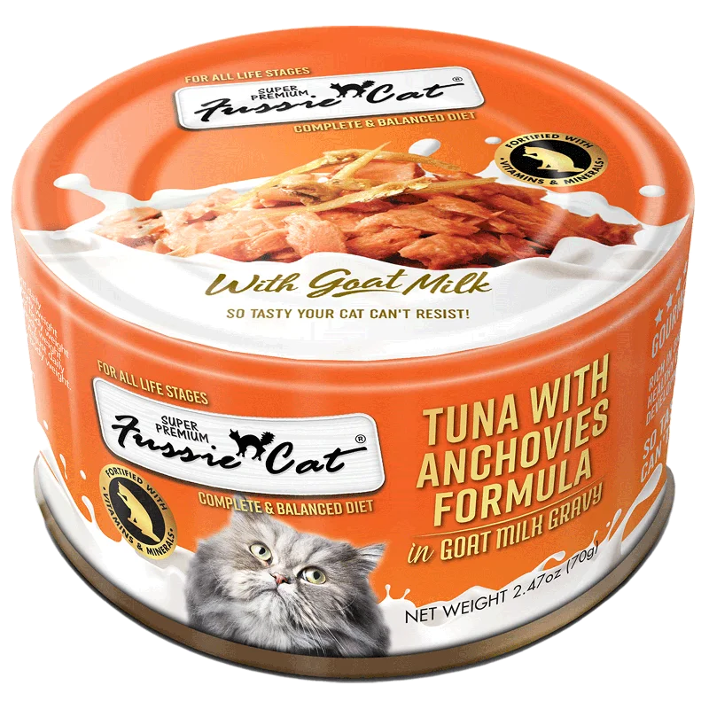 Fussie Cat Tuna with Anchovies in Goat Milk Gravy - 2.47 oz