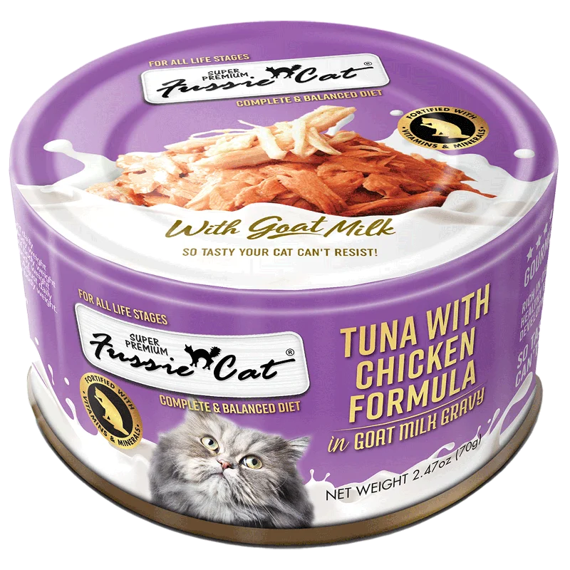 Fussie Cat Tuna with Chicken in Goat Milk Gravy - 2.47 oz