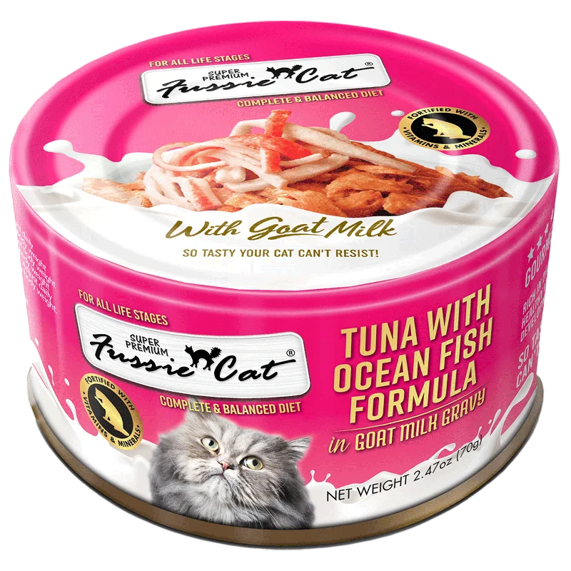 Fussie Cat Tuna with Ocean Fish in Goat Milk Gravy - 2.47 oz