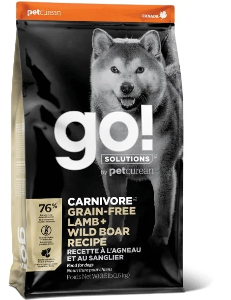 GO! Solutions Carnivore Dog Food - Lamb + Wild Boar