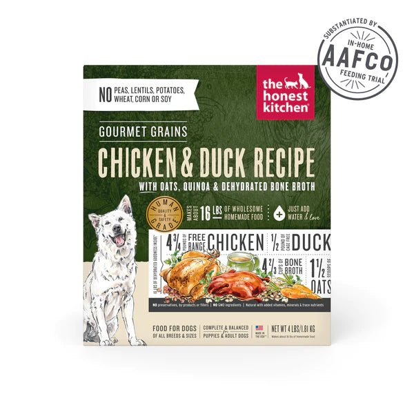 Gourmet Grains Chicken & Duck - Dehydrated/Air-Dried Dog Food - The Honest Kitchen