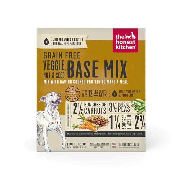 Grain Free Veggie, Nut & Seed Base Mix - Dehydrated/Air-Dried Dog Food - The Honest Kitchen