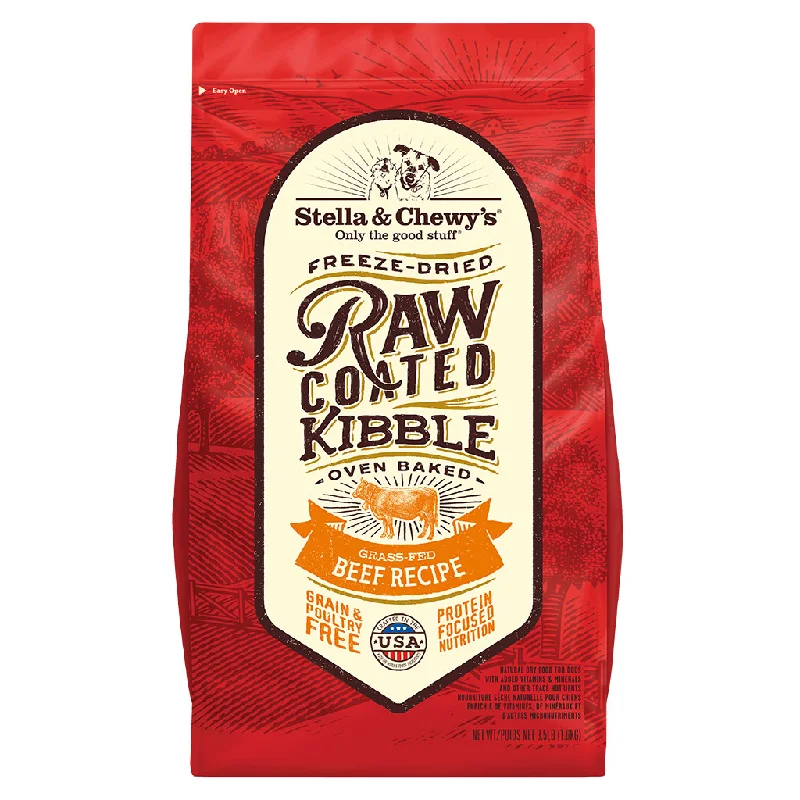 Grass-Fed Beef Raw Coated Kibble