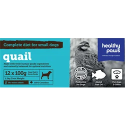 Healthy Paws Raw - Complete Quail Dinner