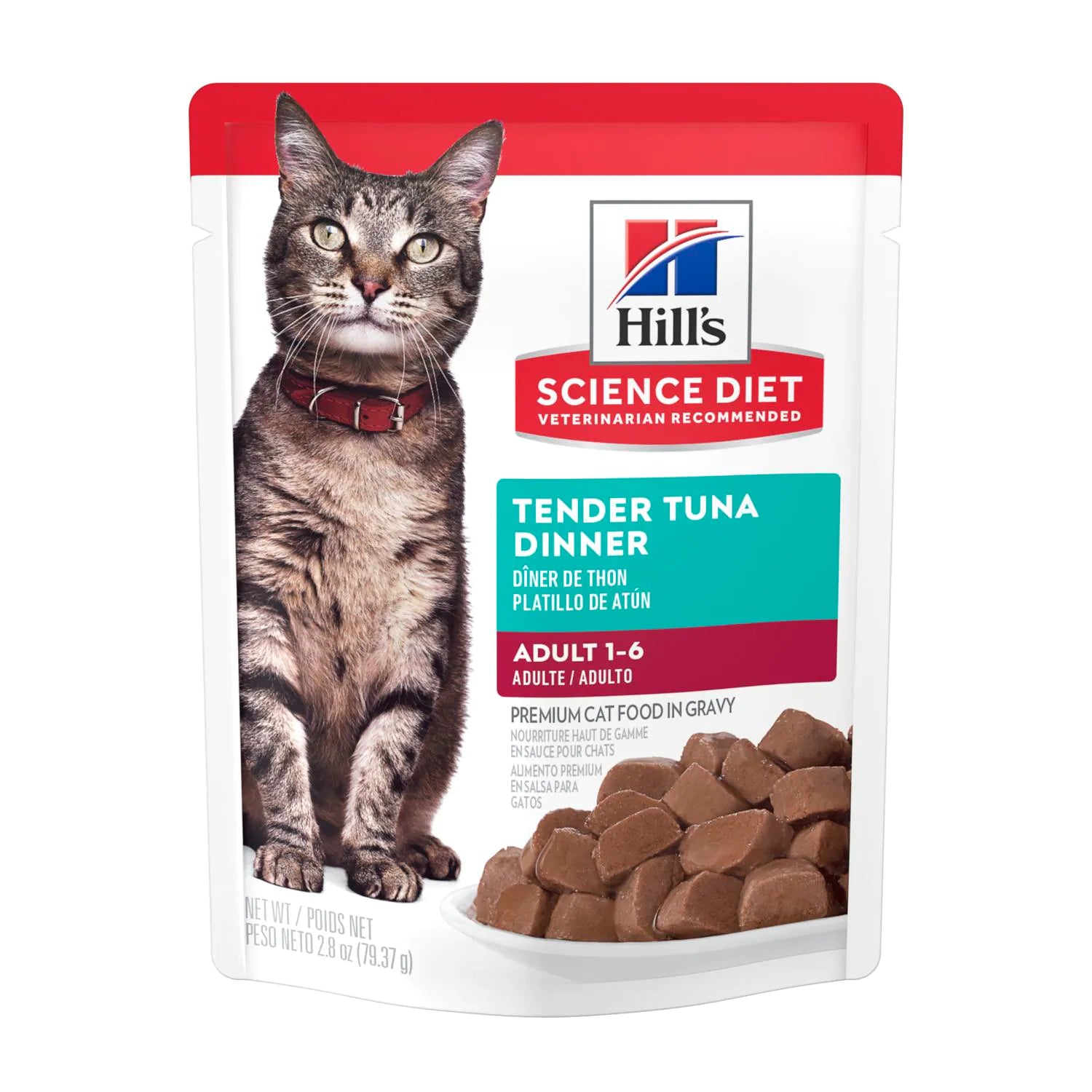 Hill's Science Diet Adult Tender Tuna Wet Cat Food (2.8 oz x 24 pouches)