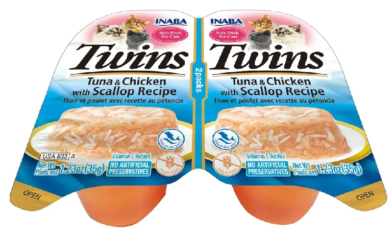 INABA Twins for Cats - Tuna & Chicken with Scallop Recipe