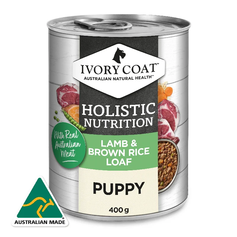 Holistic Nutrition Puppy Wet Dog Food Lamb & Brown Rice Loaf