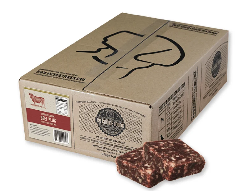 K9 Choice - Beef Plus 9.1kg/20lb - Frozen Raw Dog Food