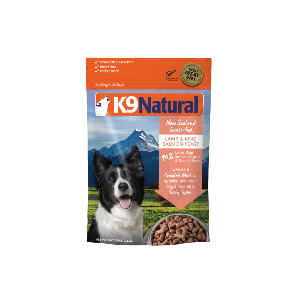 K9 Natural Lamb and King Salmon Freeze Dried Dog Food 500g