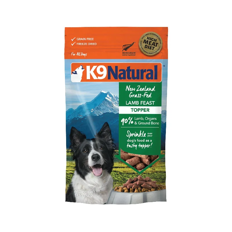 K9 Natural Lamb Feast Freeze Dried Dog Food Topper 142g