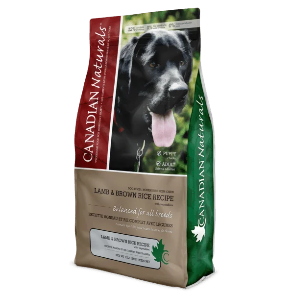 Lamb & Brown Rice Recipe for Dogs - Dry Dog Food - Canadian Naturals