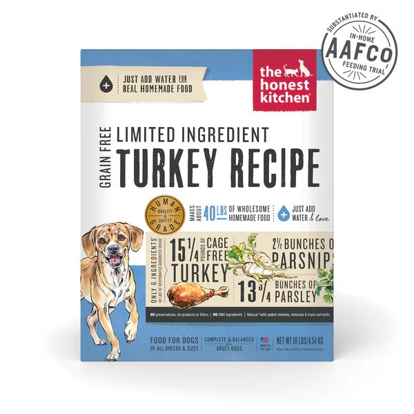 Limited Ingredient Turkey & Parsnip - Dehydrated/Air-Dried Dog Food - The Honest Kitchen