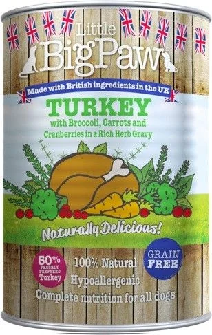 Little Big Paw Dog Turkey Tin