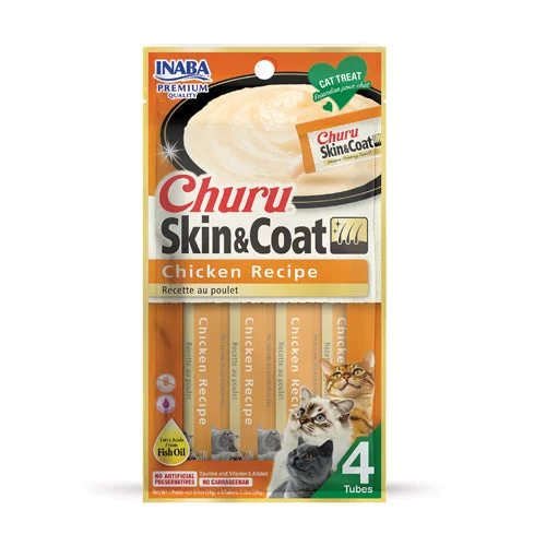 Inaba Churu Skin & Coat Chicken Recipe- 4 pack