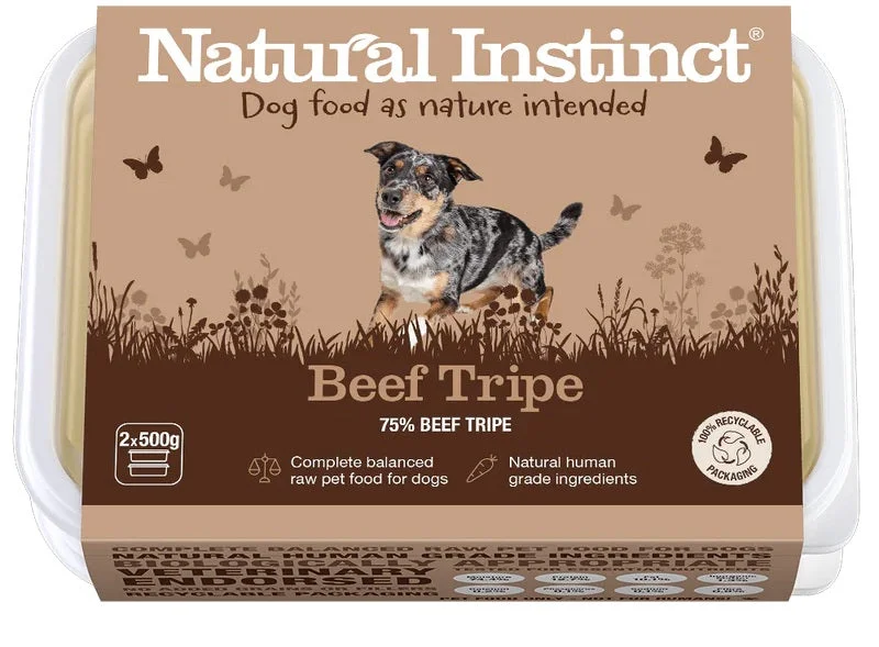 Natural Instinct Natural Beef Tripe (Twin Pack) 2 x 500g