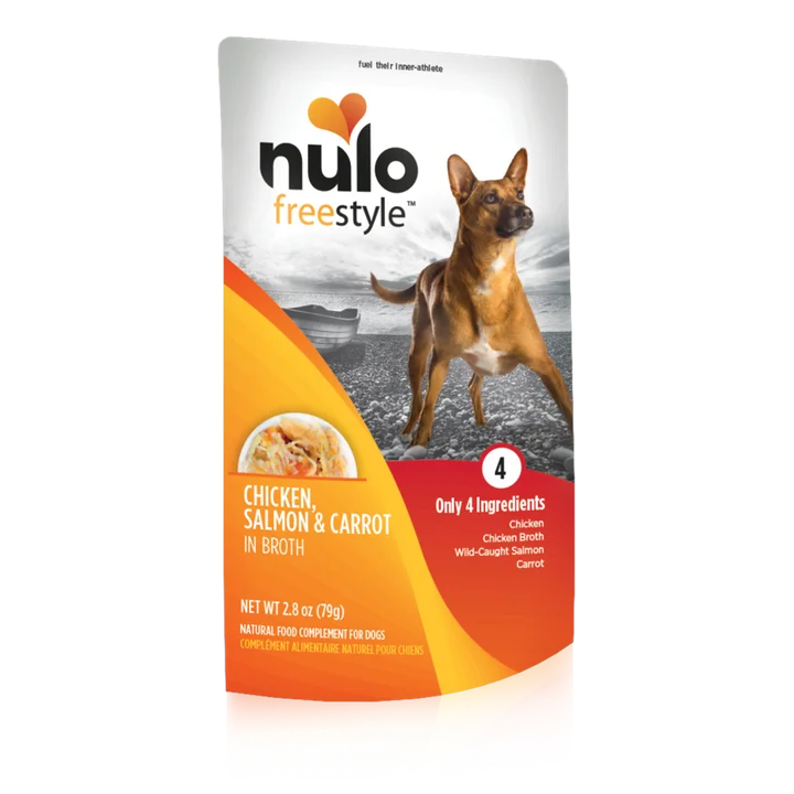 Nulo Freestyle Dog GF Chicken, Salmon & Carrots Topper 2.8oz