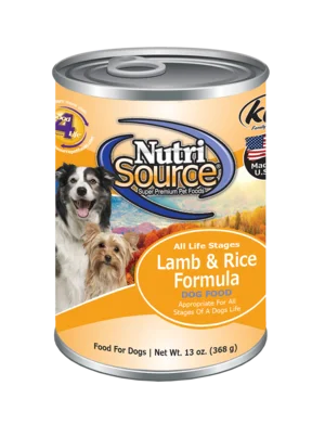 NutriSource Canned Dog Food - Lamb & Rice-Case of 12