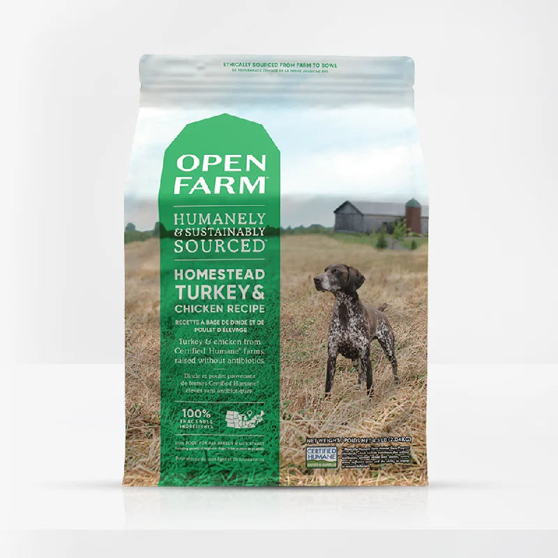 Open Farm Humanely and Sustainably Sourced Dog Food - Homestead Turkey & Chicken