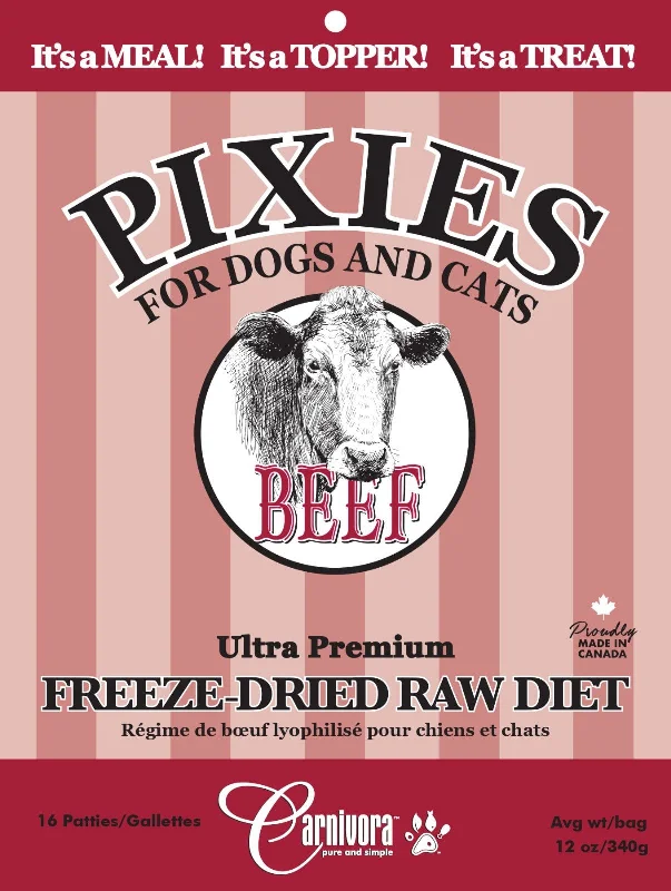 Pixie Beef Diet - Freeze Dried Raw Food - Carnivora