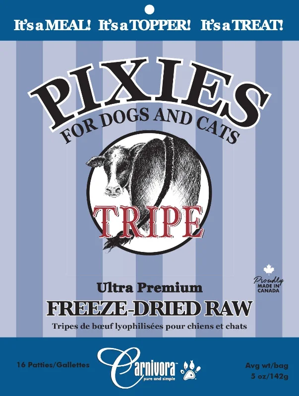 Pixies Beef Tripe - Freeze Dried Raw Food - Carnivora