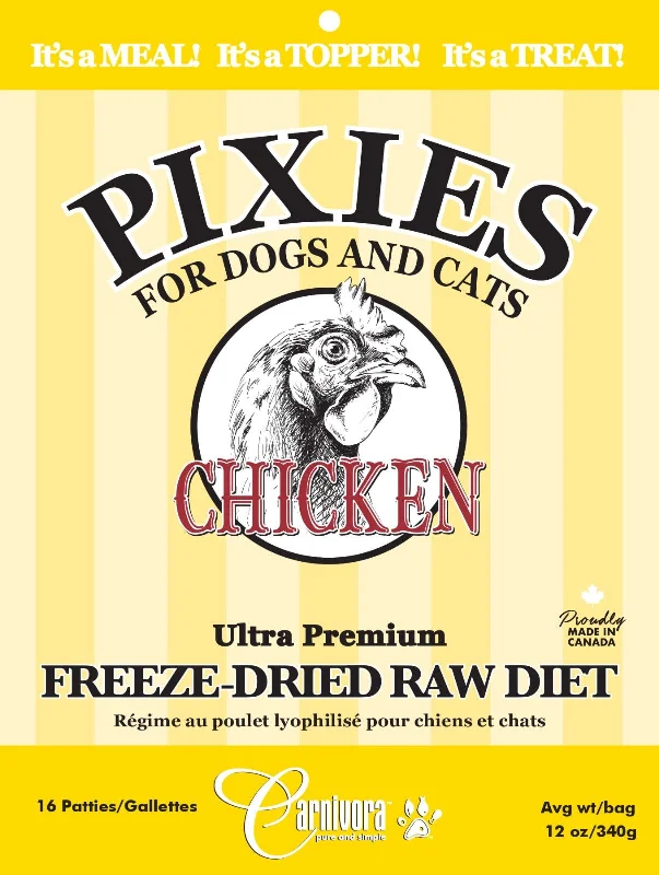 Pixies Chicken Diet - Freeze Dried Raw Food - Carnivora