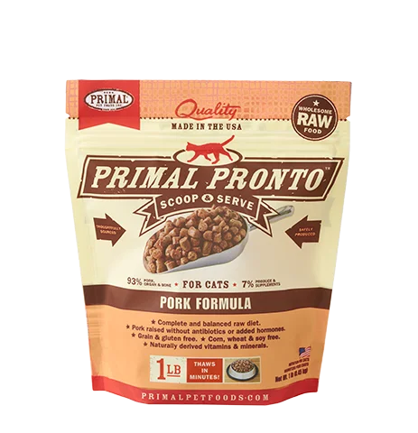 Primal Pronto Frozen Raw Pork for Cats - 1 lb