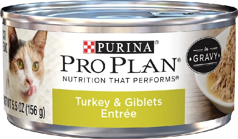 Purina Pro Plan Savor Adult Turkey & Giblets In Gravy Entree Canned Cat Food