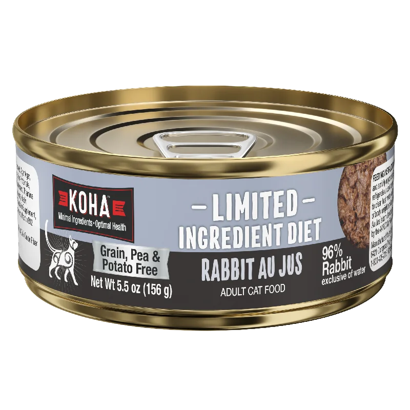 Rabbit Cat Food: Limited Ingredient Diet Rabbit Au Jus for Cats