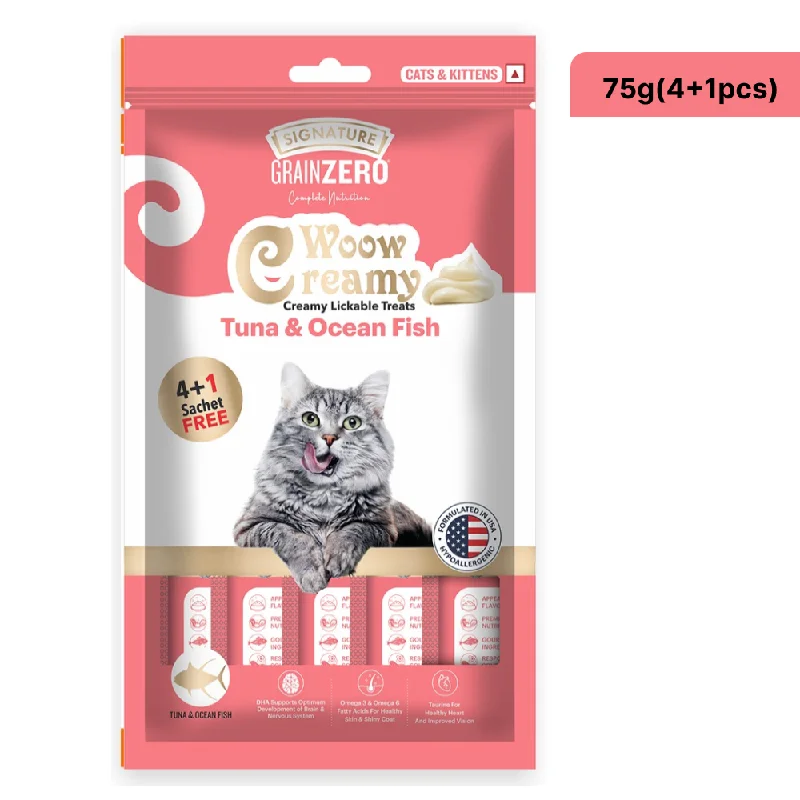 Signature Grain Zero Tuna and Ocean Fish Lickable Creamy Cat Treats