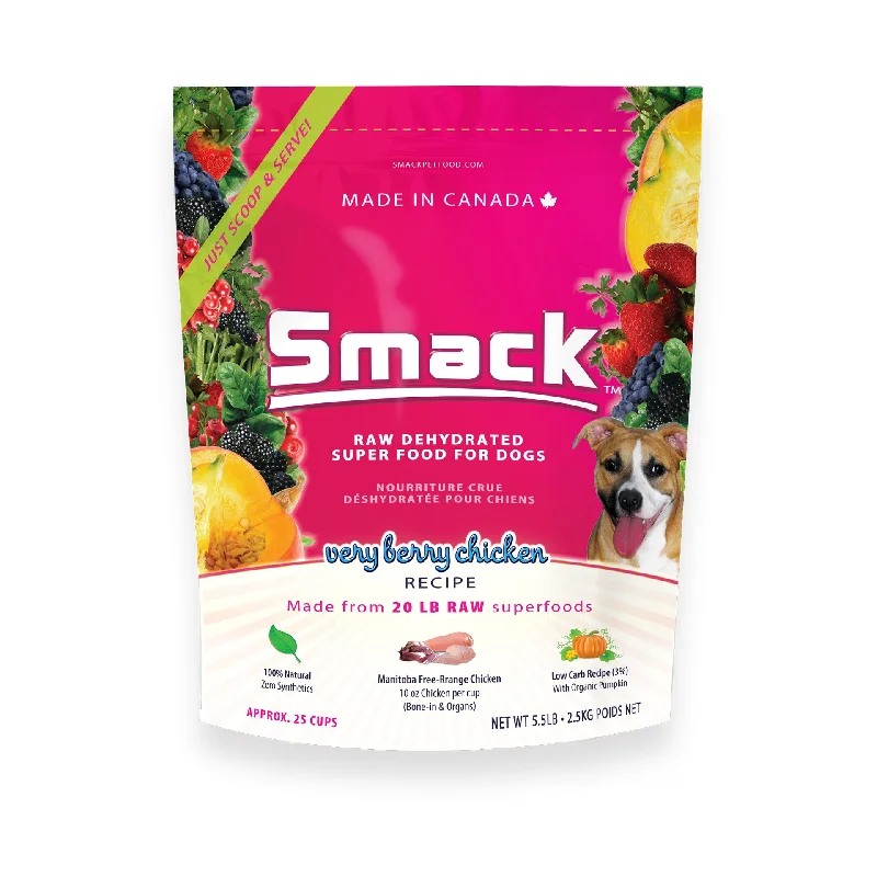 Smack - Dog Food - Raw Dehydrated - Very Berry Chicken