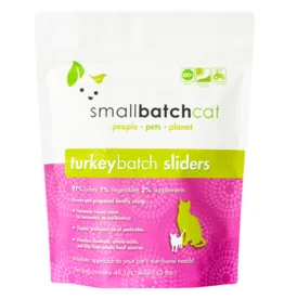 SmallBatch Cat Raw Frozen Sliders Rabbit 3lb