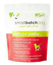 SmallBatch Dog Frozen Raw Beef 8oz Patties